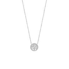 Load image into Gallery viewer, Mystigrey Mael .925 Sterling Silver Plated Rhodium and 18K Gold Plated Necklace for Women with Cubic Zirconia