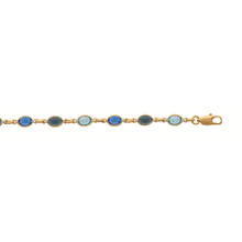 Load image into Gallery viewer, Mystigrey Oceana 18K Gold Plated Necklace for Women Blue or Pink