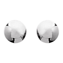 Load image into Gallery viewer, Mystigrey Olivia .925 Sterling Silver Plated Rhodium and 18K Gold Plated Stud Round Dot Earrings