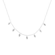 Load image into Gallery viewer, Mystigrey Autumn .925 Sterling Silver Plated Rhodium  and 18K Gold Plated Necklace