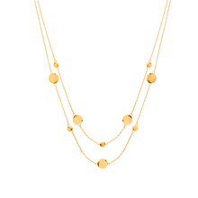 Load image into Gallery viewer, Mystigrey Lucy 18K Gold Plated Dual Dot Necklace for Women