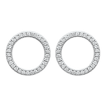 Load image into Gallery viewer, Mystigrey Angel .925 Sterling Silver Plated Rhodium Earrings for Women with Cubic Zirconia