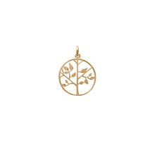 Load image into Gallery viewer, Mystigrey Tree of Life 925 Sterling Silver Plated Rhodium and 18K Gold Plated Pendant for Women
