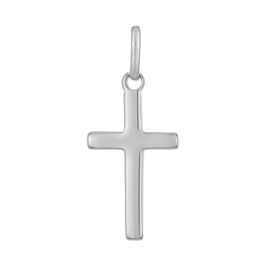 Cross Pendant in 925 Sterling Silver Plated Rhodium or 18K Gold Plated