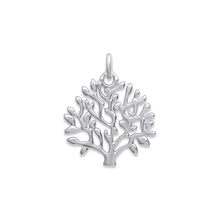 Load image into Gallery viewer, Tree 925 Sterling Silver Plated Rhodium Pendant