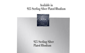 Mystigrey Ava .925 Sterling Silver Plated Rhodium Dangle Earrings