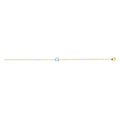 Alizee Gemma Light Blue Bracelet in 925 Sterling Silver Plated Rhodium