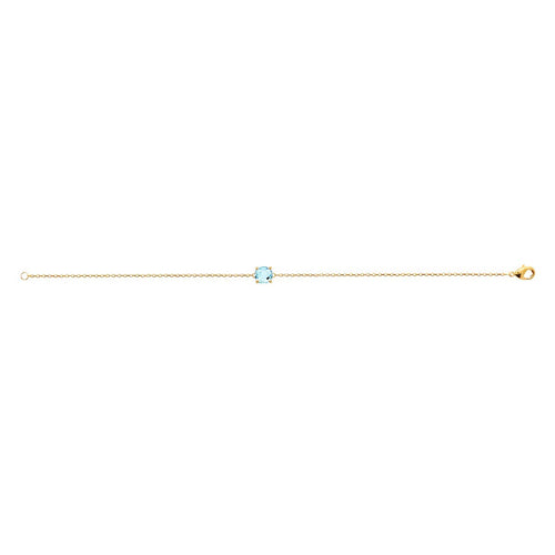 Alizee Gemma Light Blue Bracelet in 925 Sterling Silver Plated Rhodium