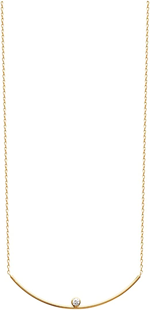 Liberty Horizontal Necklace in 18K Gold Plated