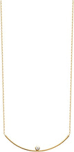Load image into Gallery viewer, Mystigrey LIberty 18K Gold Plated Horizontal Necklace for Women with Cubic Zirconia

