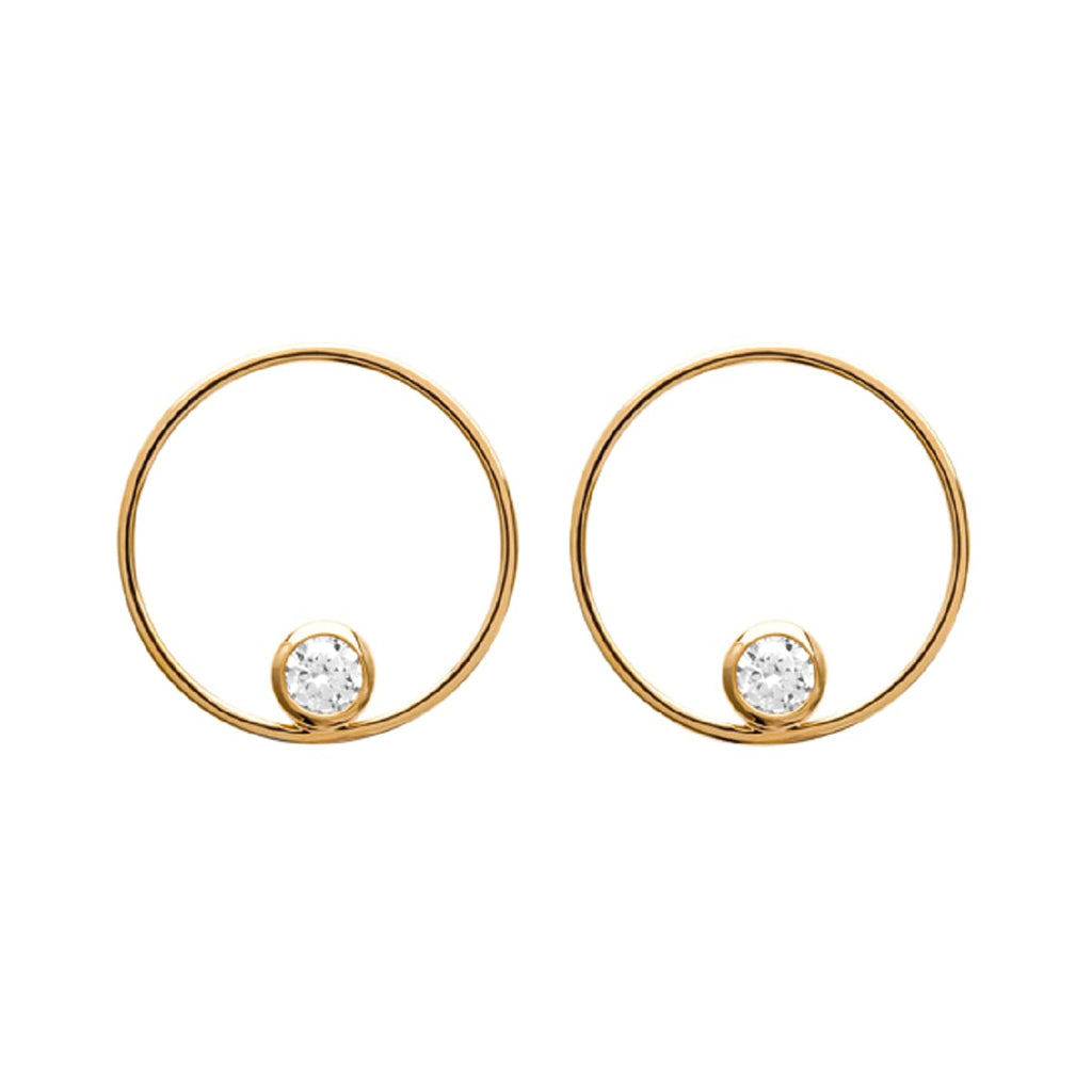 Hannah Hoop Earrings in 18K Gold Plated