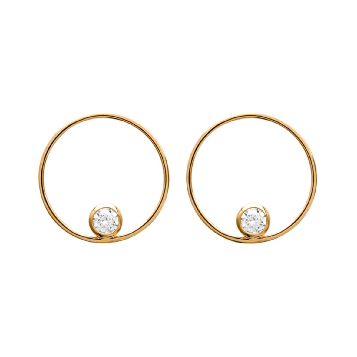Hannah Hoop Earrings in 18K Gold Plated