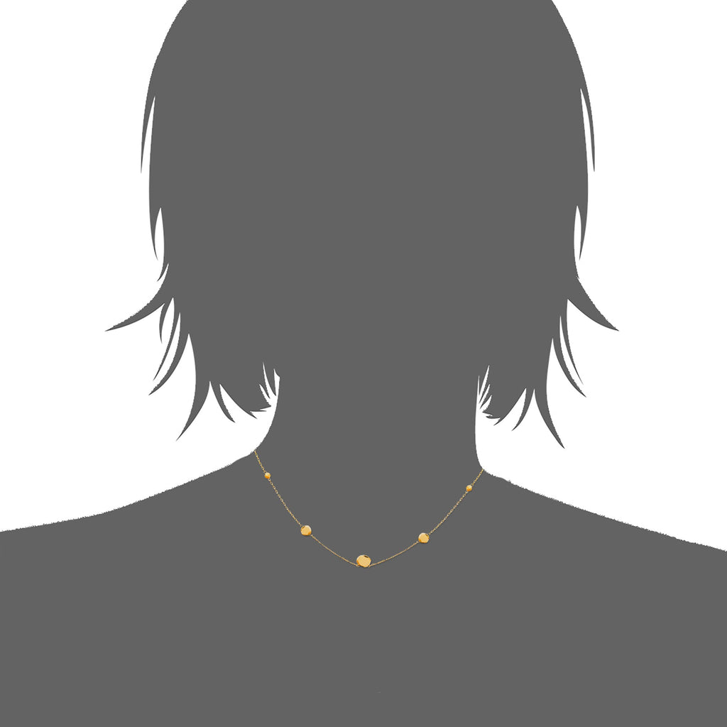 Lucy Dot Necklace in 18K Gold Plated, view 4