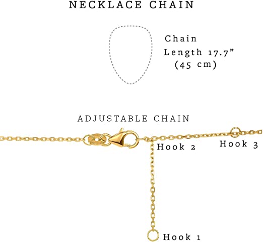 Liberty Horizontal Necklace in 18K Gold Plated, view 5