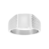 Men's Livio Square Ring in stainless steel