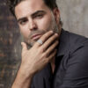 Men's Livio Square Ring in Stainless Steel, view 4