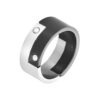 Men's Henrick Ruthenium Ring in Stainless Steel, view 2