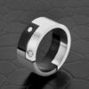 Men's Henrick Ruthenium Ring in Stainless Steel, view 4