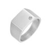 Load image into Gallery viewer, Mystigrey Zachary Stainless Steel Ring for Men with Cubic Zirconia
