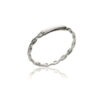 Mystigrey Carter ID .925 Sterling Silver Plated Rhodium and18K Gold Plated Ring
