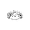 Eden Leaf Ring in 925 Sterling Silver Plated Rhodium or 18K Gold Plated, view 2