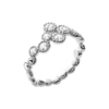 Elizabeth Bouquet Ring in 925 Sterling Silver Plated Rhodium