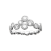 Elizabeth Bouquet Ring in 925 Sterling Silver Plated Rhodium, view 2