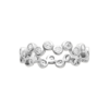 Elizabeth Chiseled Ring in 925 Sterling Silver Plated Rhodium, view 2