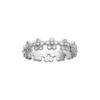 Mystigrey Flore .925 Sterling Silver Plated Rhodium Ring