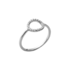 Mystigrey Angel .925 Sterling Silver Plated Rhodium Ring with Cubic Zirconia