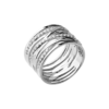 Mystigrey Madison .925 Sterling Silver Plated Rhodium Ring with Cubic Zirconia