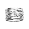 Madison Ring in 925 Sterling Silver Plated Rhodium, view 2