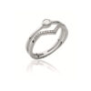Aria II .925 Sterling Silver Plated Rhodium Ring Cubic Zirconia
