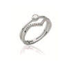 Load image into Gallery viewer, Aria II .925 Sterling Silver Plated Rhodium Ring Cubic Zirconia
