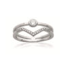 Load image into Gallery viewer, Aria II .925 Sterling Silver Plated Rhodium Ring Cubic Zirconia

