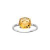 Load image into Gallery viewer, Mystigrey Alizee Maya .925 Sterling Silver Plated Rhodium Yellow Ring with Cubic Zirconia
