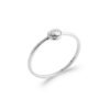 Liberty .925 Sterling Silver Plated Rhodium Ring Cubic Zirconia