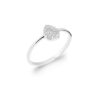 Alma .925 Sterling Silver Plated Rhodium Ring Cubic Zirconia