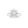 Sunny Sunflower Ring in 925 Sterling Silver Plated Rhodium or 18K Gold Plated, view 6