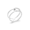Mackenna Ring in 925 Sterling Silver Plated Rhodium or 18K Gold Plated, view 2