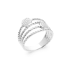 Load image into Gallery viewer, Mystigrey Myra .925 Sterling Silver Plated Rhodium Multi Bands Ring with Cubic Zirconia

