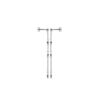 Maria Dangle Stud Earrings in 925 Sterling Silver Plated Rhodium, view 2
