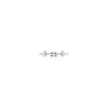 Ondine Fish Stud Earrings in 925 Sterling Silver Plated Rhodium, view 3
