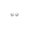 Liberty Circle Stud Earrings in 925 Sterling Silver Plated Rhodium