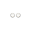 Mystigrey Serenity 925 Sterling Silver Plated Rhodium and 18K Gold Plated Earrings for Women Available in Green Aventurine, Pink Quartz, and White Moonstone