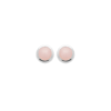 Mystigrey Serenity 925 Sterling Silver Plated Rhodium and 18K Gold Plated Earrings for Women Available in Green Aventurine, Pink Quartz, and White Moonstone