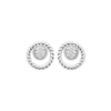 Load image into Gallery viewer, Mystigrey Myra .925 Sterling Silver Plated Rhodium Earrings for Women with Cubic Zirconia
