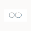 Oceana Hoop Earrings in 925 Sterling Silver Plated Rhodium or 18K Gold Plated, view 6