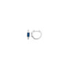 Leticia Hoop Earrings in 925 Sterling Silver Plated Rhodium or 18K Gold Plated, view 4
