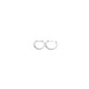 Leticia Hoop Earrings in 925 Sterling Silver Plated Rhodium or 18K Gold Plated, view 8